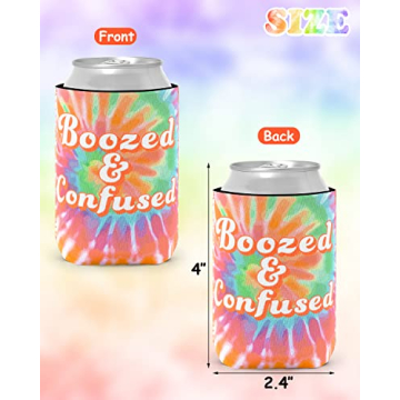 Hippie Tie Dye Bachelorette Can Sleeves for Bridal Parties