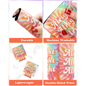 Hippie Tie Dye Bachelorette Can Sleeves for Bridal Parties