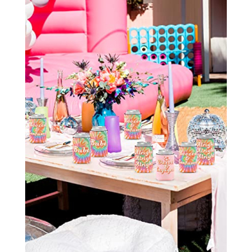 Hippie Tie Dye Bachelorette Can Sleeves for Bridal Parties