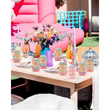 Hippie Tie Dye Bachelorette Can Sleeves for Bridal Parties