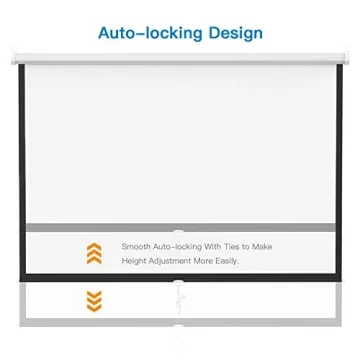 PERLESMITH 100 Inch Manual Projector Screen 16:9