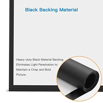 PERLESMITH 100 Inch Manual Projector Screen 16:9