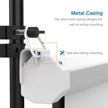 PERLESMITH 100 Inch Manual Projector Screen 16:9