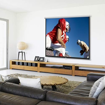 PERLESMITH 100 Inch Manual Projector Screen 16:9