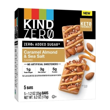 KIND ZERO Keto Bars - Caramel Almond & Sea Salt