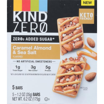 KIND ZERO Keto Bars - Caramel Almond & Sea Salt