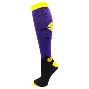 Colorful Halloween Socks for Women - 12 Fun Pairs