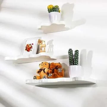 Wavy Floating Cloud Shelves - Stylish Home Decor Accessory