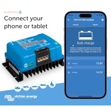Victron Energy Orion-Tr Smart DC to DC Charger (Bluetooth) - 12/12-Volt 30 amp 360-Watt - Battery Ch...