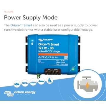 Victron Energy Orion-Tr Smart DC to DC Charger (Bluetooth) - 12/12-Volt 30 amp 360-Watt - Battery Charger for Dual Battery Systems - Isolated