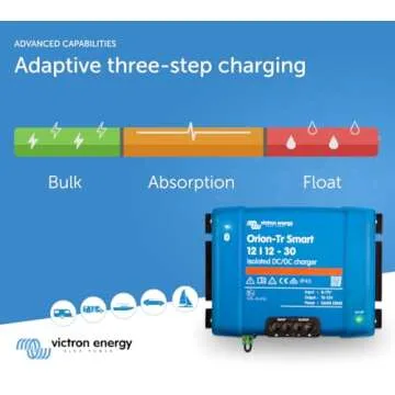 Victron Energy Orion-Tr Smart DC to DC Charger (Bluetooth) - 12/12-Volt 30 amp 360-Watt - Battery Charger for Dual Battery Systems - Isolated