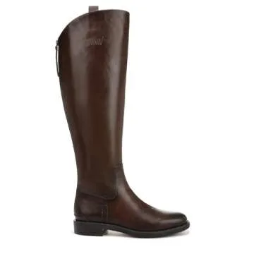 Franco Sarto Womens Meyer Knee High Flat Boots Dark Brown Leather 7.5 M