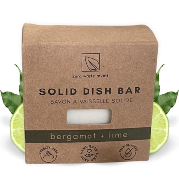 Zero Waste MVMT Solid Dish Soap Bar | Eco-Friendly, Vegan, Organic
