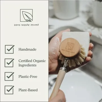 Eco-Friendly Vegan Organic Solid Dish Soap Bar Zero Waste