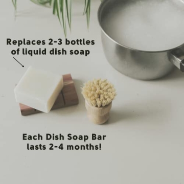 Eco-Friendly Vegan Organic Solid Dish Soap Bar Zero Waste