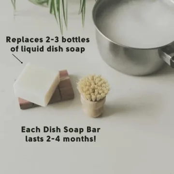 Eco-Friendly Vegan Organic Solid Dish Soap Bar Zero Waste