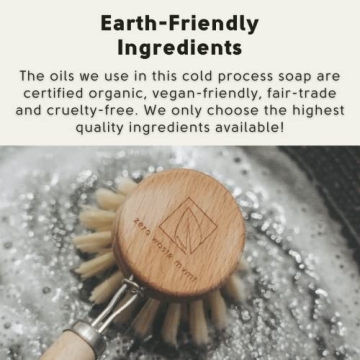 Eco-Friendly Vegan Organic Solid Dish Soap Bar Zero Waste