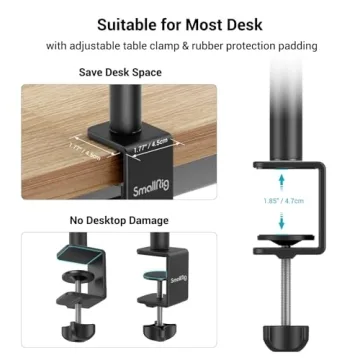 SmallRig Adjustable Desk Mount for Camera & Ring Lights