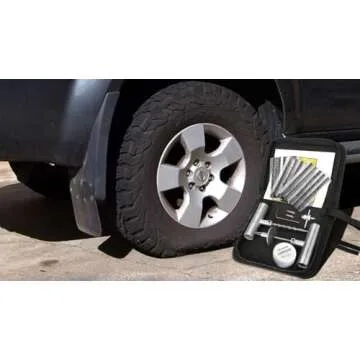 BETOOLL Universal Tire Repair Kit, Heavy Duty 24 Pcs Emergency Tire Plug Kit, for car Motorcycle, Truck, ARB，ATV, Tractor, RV, SUV, Trailer