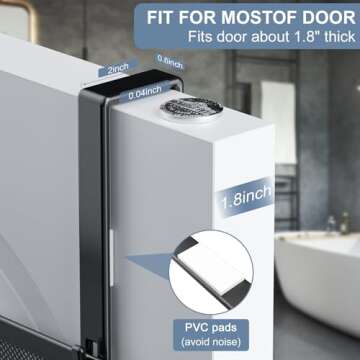 Aimeaihe Adjustable Over The Door Hooks Organizer, Door Hanger Coat Rack with 2 Mesh Baskets and 10 Hooks, Back of Door Storage Organizer for Bedroom,Bathroom,Kitchen (Black)