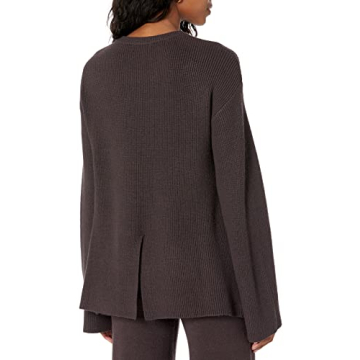 The Drop Women's Alice Crewneck Ribbed Pullover Sweater