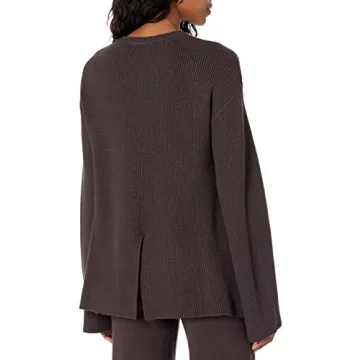 The Drop Women's Alice Crewneck Ribbed Pullover Sweater