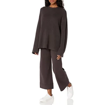 The Drop Women's Alice Crewneck Ribbed Pullover Sweater