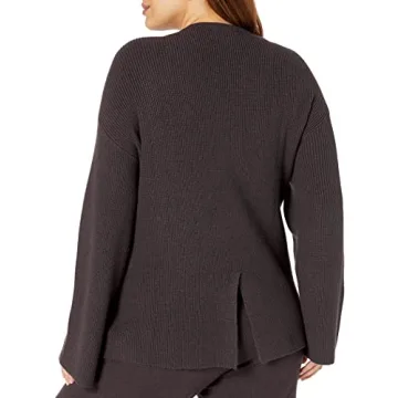 The Drop Women's Alice Crewneck Ribbed Pullover Sweater