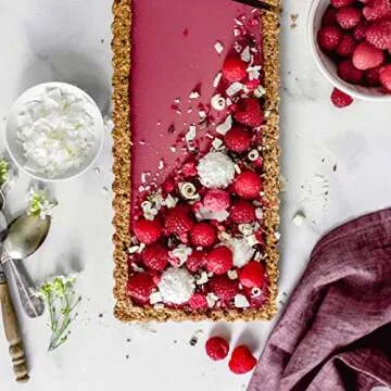 Tiawudi 2 Pack Rectangular Tart Pan, Non-Stick Quiche Pan with Loose Bottom, the Fluted Edges on Your Tarts and Quiches,13 7/8 Inch