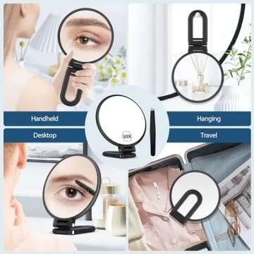 30X Magnifying Mirror for Precision Makeup & Grooming