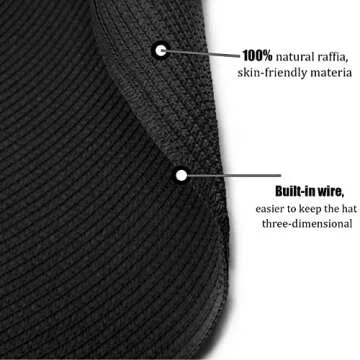 Oversized Beach Straw Hat for Women - Elegant Sun Protection