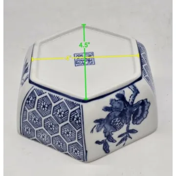 Classic Blue and White Porcelain Jar - Handcrafted Elegance