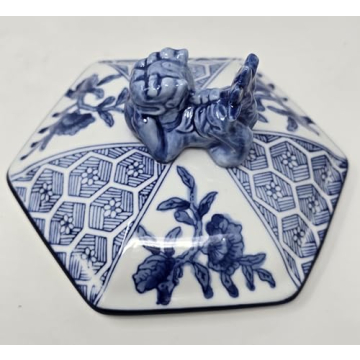 Classic Blue and White Porcelain Jar - Handcrafted Elegance