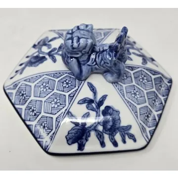 Classic Blue and White Porcelain Jar - Handcrafted Elegance