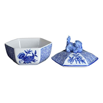 Classic Blue and White Porcelain Jar - Handcrafted Elegance