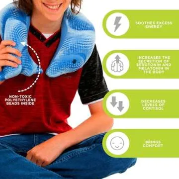 manimo Weighted Dolphin Stuffed Animal for Kids & Adults - Dolphin Pillow Sensory Lap Pad - Stress Relief Neck Pillow Pet Toy for Shoulder & Legs - Perfect for Home, Schools, Kindergardens, Daycares