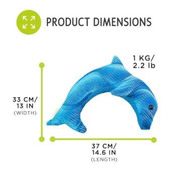 manimo Weighted Dolphin Stuffed Animal for Kids & Adults - Dolphin Pillow Sensory Lap Pad - Stress Relief Neck Pillow Pet Toy for Shoulder & Legs - Perfect for Home, Schools, Kindergardens, Daycares