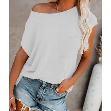 NEYOUQE Women Summer Tee Shirt - Stylish & Comfortable