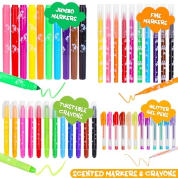 Unicorn Scented Markers Set - Fun Art Supplies for Kids