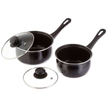 Gibson Home Nonstick Cookware Set - 7-Piece Black