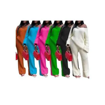 Tbahhir Women's 2 Piece Sweater Lounge Sets for Style