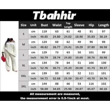 Tbahhir Women's 2 Piece Sweater Lounge Sets for Style