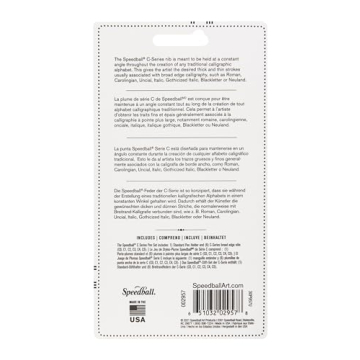 Speedball C Style Pen Nib Set for Calligraphy