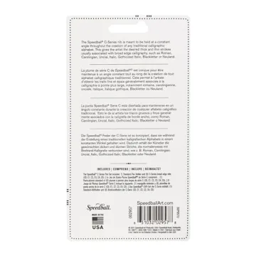 Speedball C Style Pen Nib Set for Calligraphy