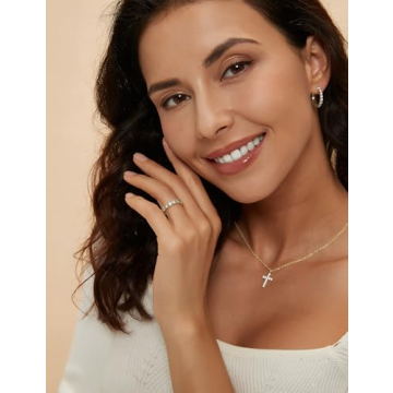 Mameloly Gold Plated Wedding Bands with Cubic Zirconia