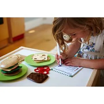 Green Toys Sandwich Shop, CB - 15 Piece Pretend Play, Motor Skills, Language & Communication Kids Role Play Toy. No BPA, phthalates, PVC. Dishwasher Safe, Recycled Plastic, Made in USA.