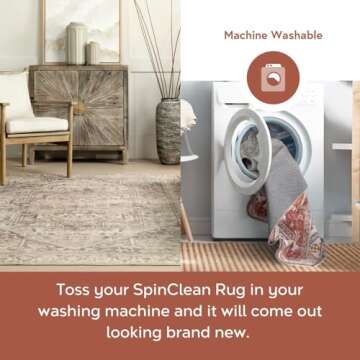 nuLOOM BIRV06 Area Rug, 8' x 10', Grey/Tan