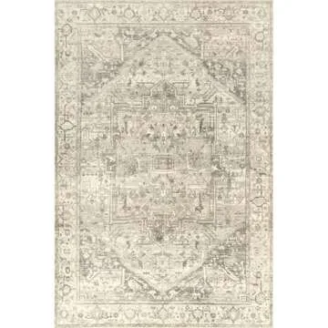 nuLOOM BIRV06 Area Rug, 8' x 10', Grey/Tan