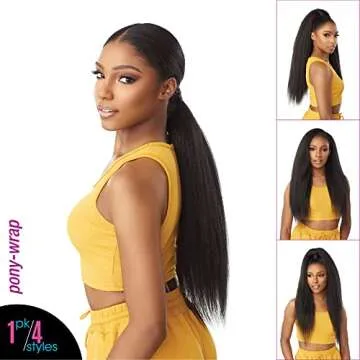 Sensationnel Instant updown halfwig pony - IUD 17 4 style in 1 half wig and pony drawstring (4 MEDBROWN)