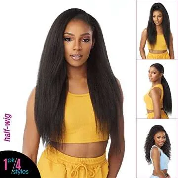 Sensationnel Instant updown halfwig pony - IUD 17 4 style in 1 half wig and pony drawstring (4 MEDBROWN)